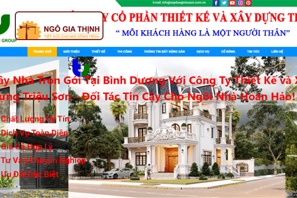 Công Ty Cổ Phần Thiết Kế Và Xây Dựng Triệu Sơn